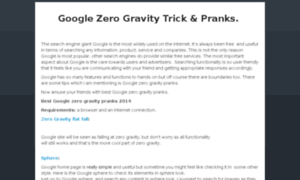 Googlezerogravity.net thumbnail