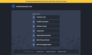 Gothambandit.com thumbnail