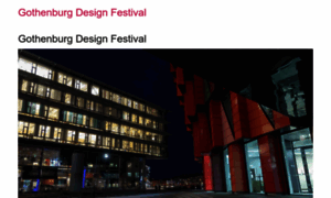 Gothenburgdesignfestival.se thumbnail