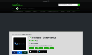 Gotradioguitargenius.radio.net thumbnail