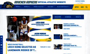 Goucher.prestosports.com thumbnail