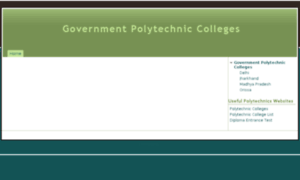 Govt.polytechniccolleges.in thumbnail