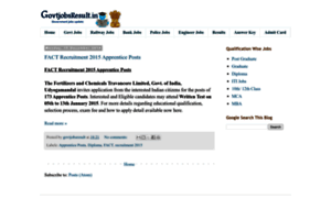 Govtjobsresult.blogspot.in thumbnail