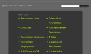 Govtrecruitmentt.com thumbnail