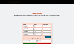 Gpa-calc.com thumbnail