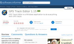 Gps-track-editor.software.informer.com thumbnail