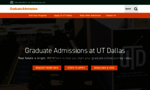 Graduate-admissions.utdallas.edu thumbnail