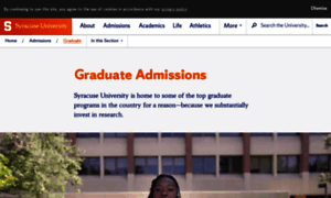 Graduateadmissions.syr.edu thumbnail