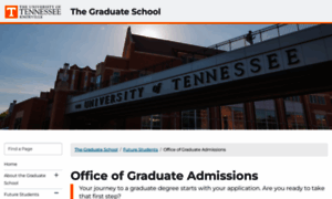 Graduateadmissions.utk.edu thumbnail