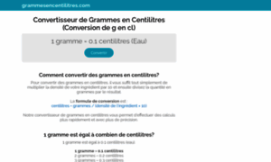 Grammesencentilitres.com thumbnail