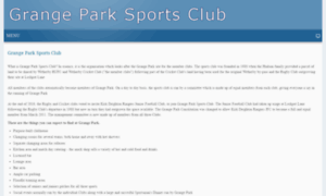 Grangeparksportsclub.co.uk thumbnail