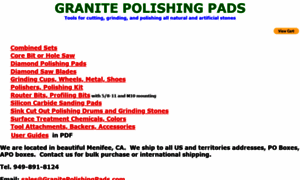 Granitepolishingpads.com thumbnail