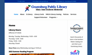 Grantsburglibrary.org thumbnail