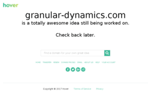 Granular-dynamics.com thumbnail