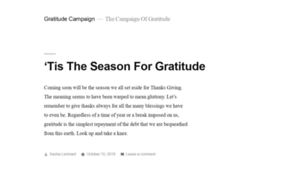 Gratitudecampaign.org thumbnail