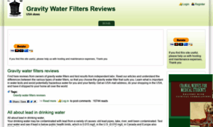 Gravitywaterfiltersreviews.com thumbnail