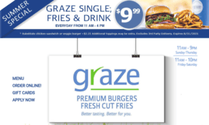 Grazepremiumburgers.com thumbnail