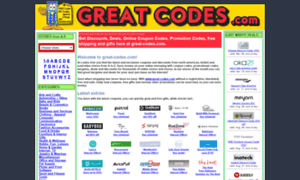 Great-codes.com thumbnail