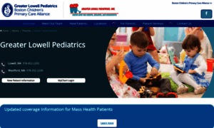 Greaterlowellpediatrics.com thumbnail