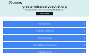 Greatermtcalvarybaptist.org thumbnail