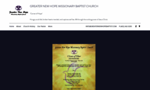 Greaternewhopebaptist.com thumbnail