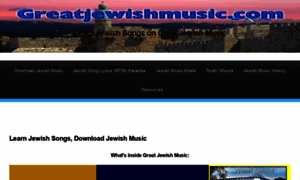 Greatjewishmusic.com thumbnail