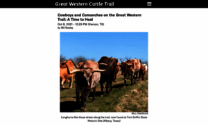 Greatwesterncattletrail.com thumbnail