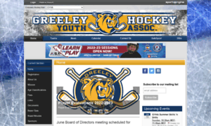 Greeleyyouthhockey.org thumbnail