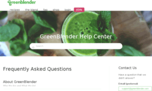 Greenblender.zendesk.com thumbnail