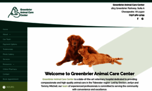 Greenbrieranimalcarecenter.com thumbnail