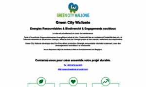 Greencitywallonie.be thumbnail