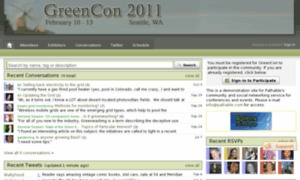 Greencon-2011.pathable.com thumbnail