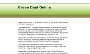 Greendealonline.org.uk thumbnail