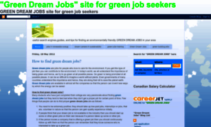 Greendreamjob.blogspot.com thumbnail