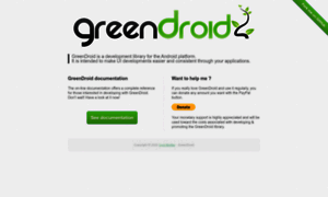Greendroid.cyrilmottier.com thumbnail