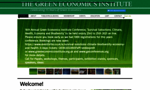 Greeneconomicsinstitute.com thumbnail