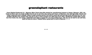 Greenelephant-restaurants.com thumbnail