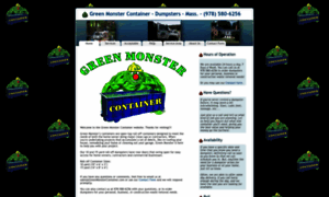 Greenmonstercontainer.com thumbnail