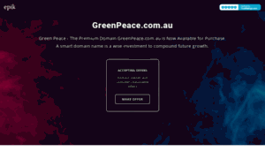 Greenpeace.com.au thumbnail