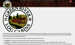 Greenriverlogcabins.com thumbnail