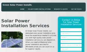 Greensolarpowerinstalls.com thumbnail