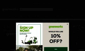 Greenworkstools.com thumbnail