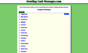 Greetingcardmessages.com thumbnail