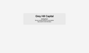 Greyhillcapital.com thumbnail