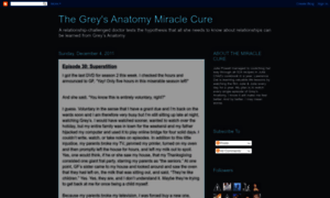 Greymiraclecure.blogspot.com thumbnail