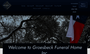 Groesbeckfuneralhome.com thumbnail