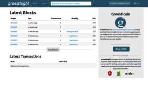 Groestlsight.groestlcoin.org thumbnail