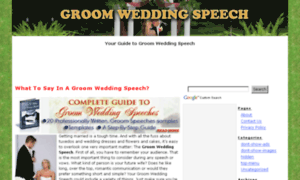 Groom-wedding-speech.com thumbnail