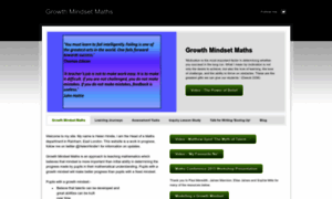 Growthmindsetmaths.com thumbnail