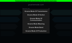 Gruenemode.com thumbnail